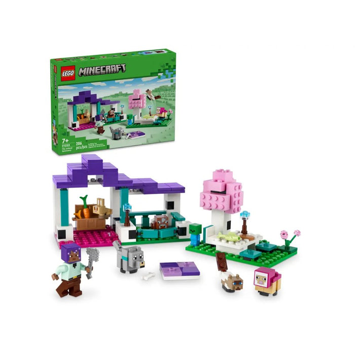 Lego Minecraft El Santuario de Animales (21253) 206 Piezas