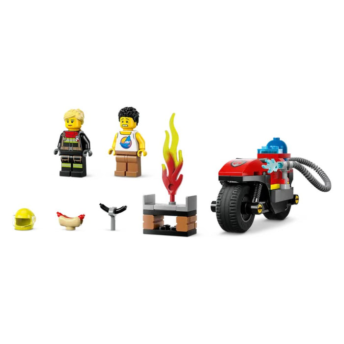 Motocicleta de Rescate Contra Incendios Lego City (60410) 57 Piezas