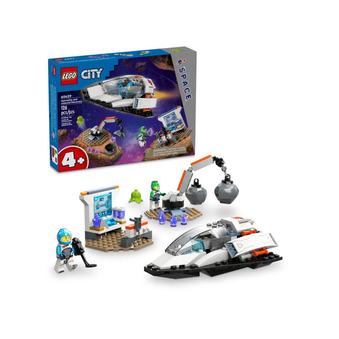 Descubrimiento de Naves Espaciales y Asteroides Lego City (60429) 126 Piezas