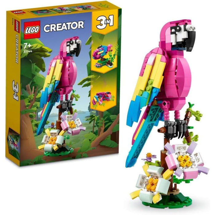Loro Rosado Exótico Lego Creator 3 En 1 (31144) 253 Piezas