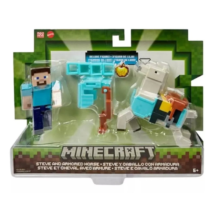 Minecraft Core Figura de 8CM Con Crafting Pack de 2