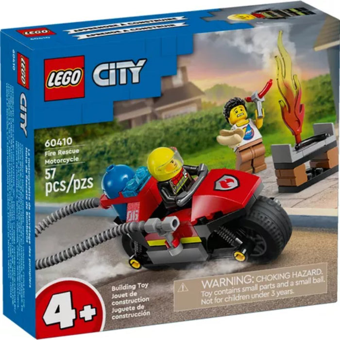 Motocicleta de Rescate Contra Incendios Lego City (60410) 57 Piezas