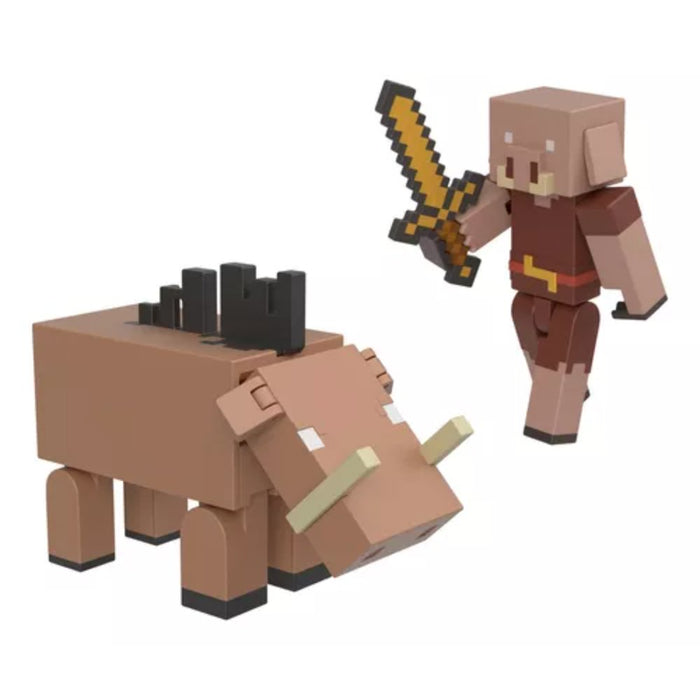 Minecraft Core Figura de 8CM Con Crafting Pack de 2