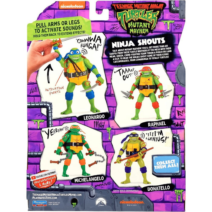 Tortugas Ninja Figura 14 Cm Con Sonido - Donatello