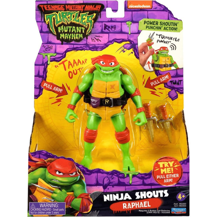 Tortugas Ninja Figura 14 Cm Con Sonido - Raphael