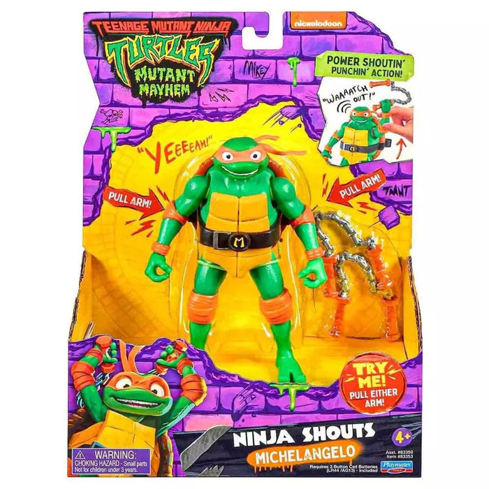 Tortugas Ninja Figura 14 Cm Con Sonido - Michelangelo